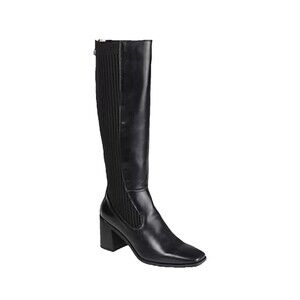Journee Collection Winny Stacked Heel Dress Boots Wide Calf Size 8 NWOB